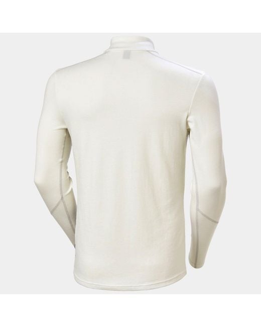 Helly Hansen Red Lifa Merino Midweight 1/2 Zip Base Layer for men