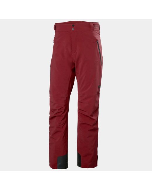 Helly Hansen Red Alpha Lifaloft Lightweight Mountain Ski Pants for men