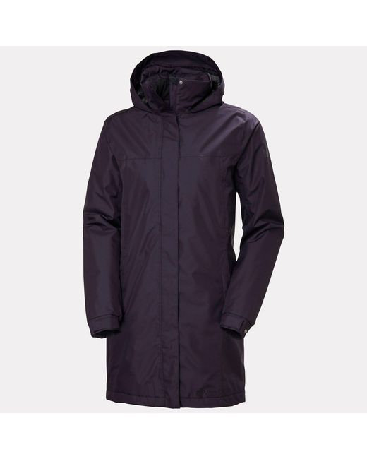 Helly Hansen Blue Aden Long Insulated Rain Coat