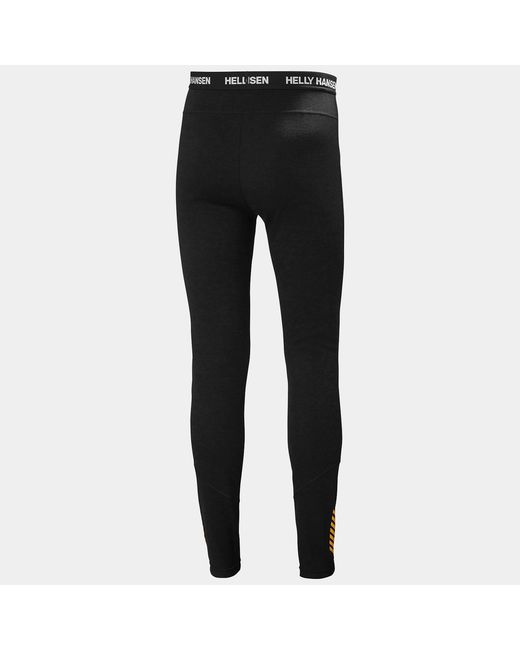 Helly Hansen Black Hh Merino Midweight Base Layer Set for men