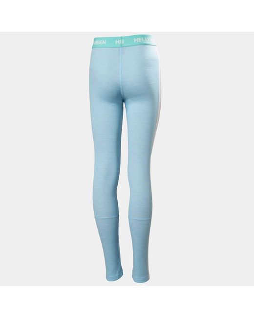 Helly Hansen Blue Junior's Hh Graphic Lifa Merino Midweight Base Layer Set