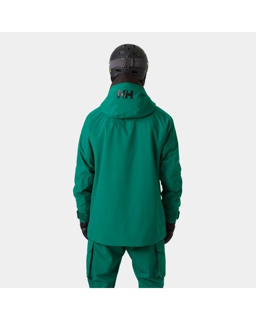 Helly Hansen Green Ullr D Insulated Ski Anorak Jacket for men