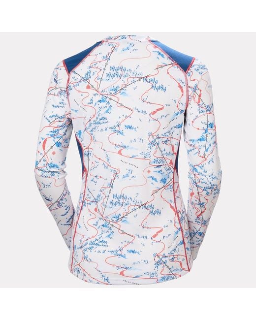 Lifa Active Crew Base Layer Mujer Helly Hansen de color Blue