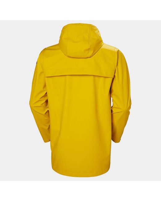 Helly Hansen Yellow Moss Rain Coat for men