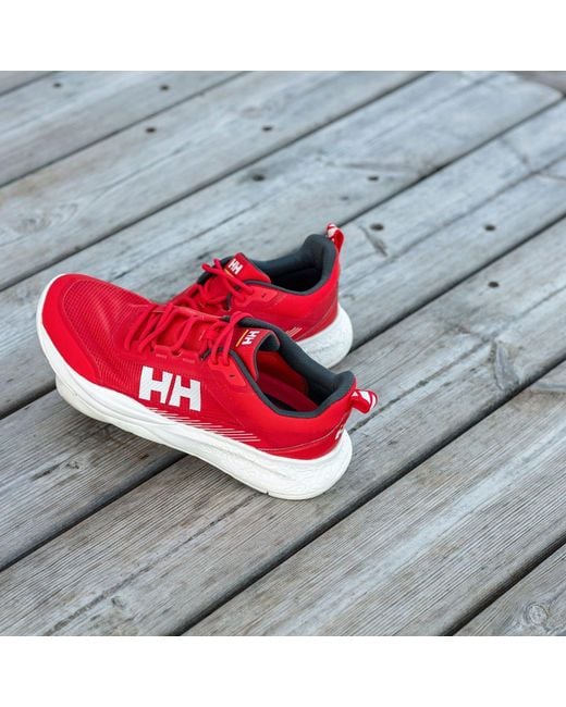 Helly Hansen Red Crew Low Sailing Shoes for men
