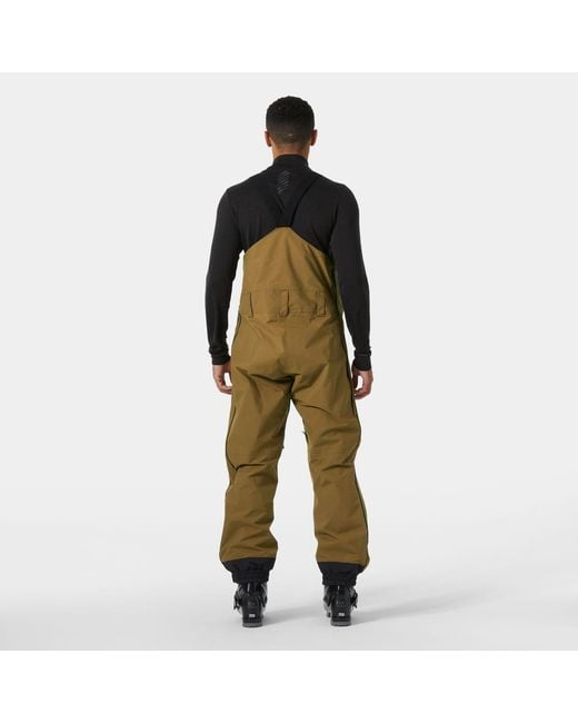 Helly Hansen Green Ullr D Bib Shell Pants for men