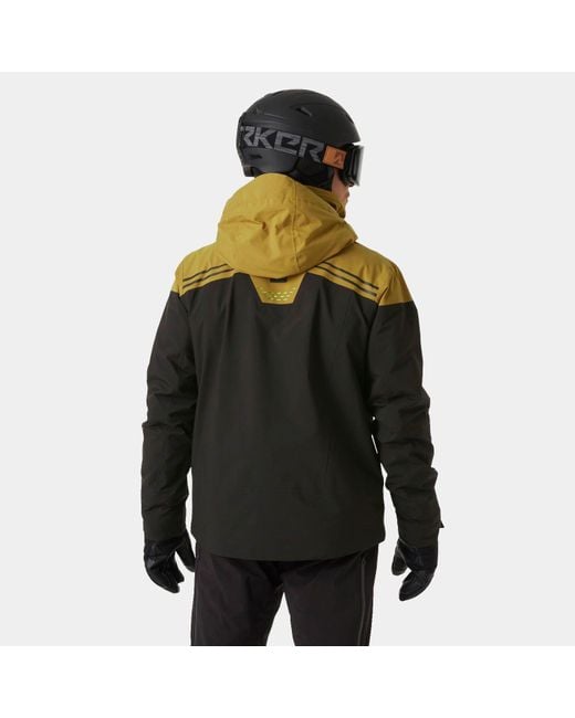Helly Hansen Black Alpha Infinity Waterproof Ski Jacket for men