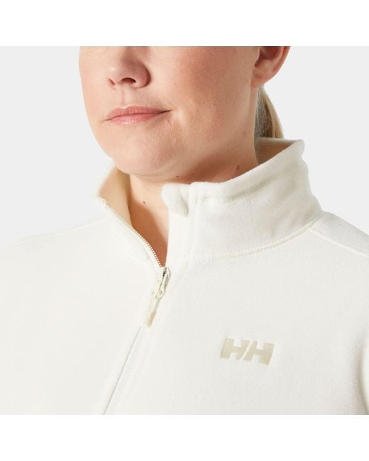 Helly Hansen White Daybreaker Fleece Jacket Plus
