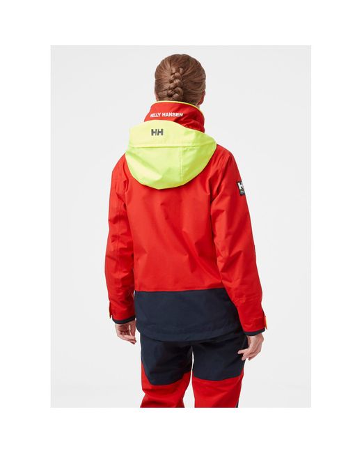 helly hansen red and black jacket