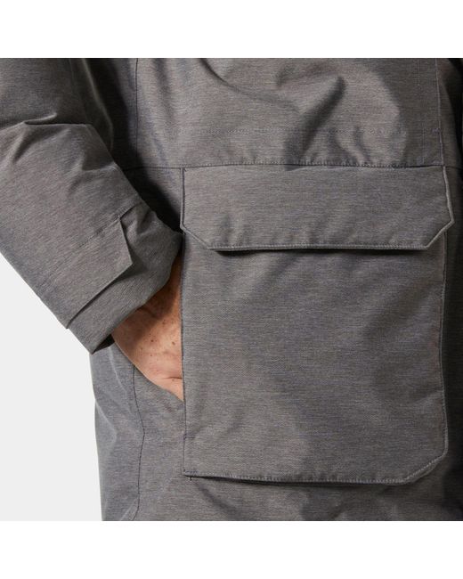Helly Hansen Gray Nordsjo Comfortable Urban Winter Parka for men