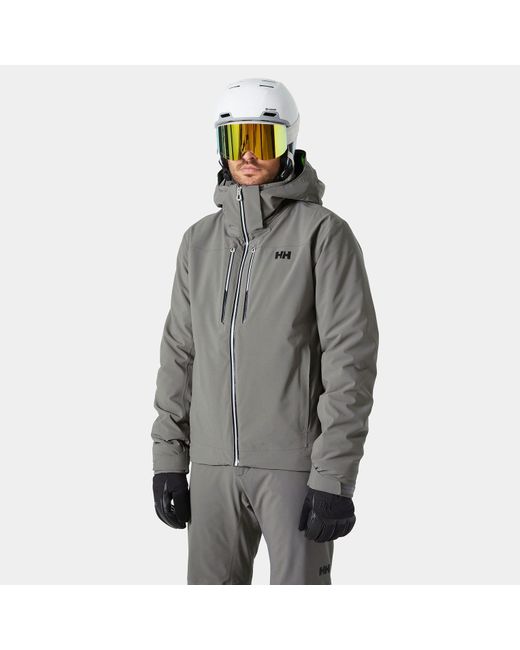 Helly Hansen Gray Alpha Lifaloft Lightweight Ski Jacket Grey for men