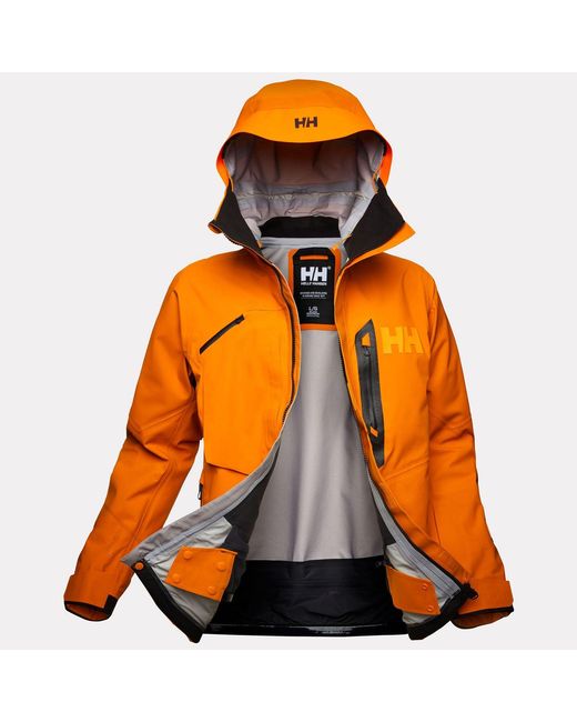 Helly Hansen Orange Sogn Patrol Shell Jacket for men