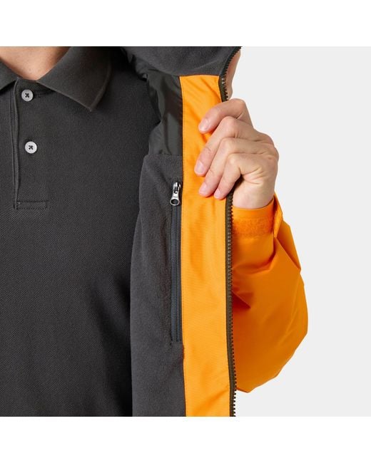 Helly Hansen Orange Crew Hooded Midlayer Jacket 2.0 for men