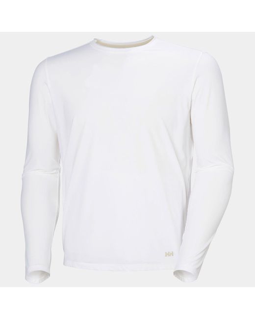 Helly Hansen White Shine Long Sleeve Crew for men