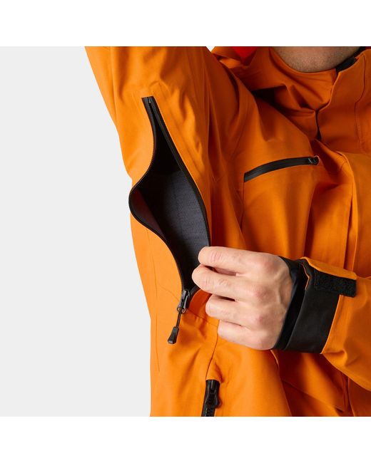 Helly Hansen Orange Sogn Patrol Shell Jacket for men