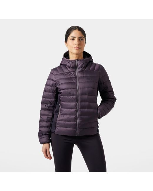 Helly Hansen Purple Verglas Down Hybrid Hooded Jacket 2.0