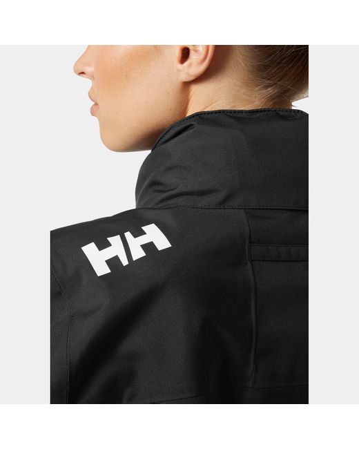 Helly Hansen Black Crew Hooded Jacket 2.0