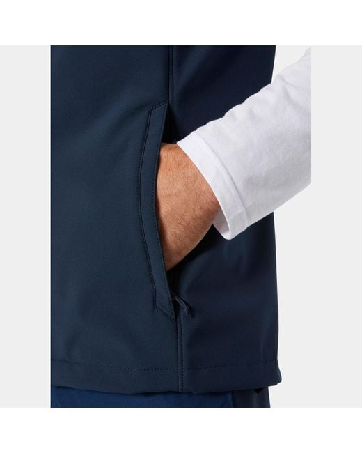 Helly Hansen Blue Paramount Windproof Softshell Vest for men