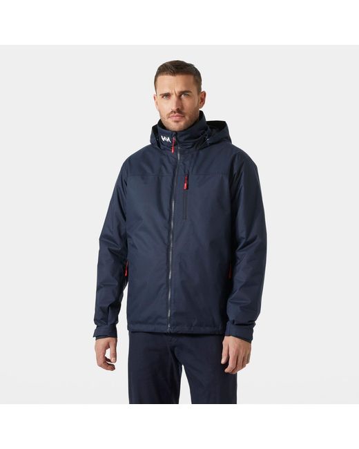 Helly Hansen Blue Crew Hooded Pile Jacket for men
