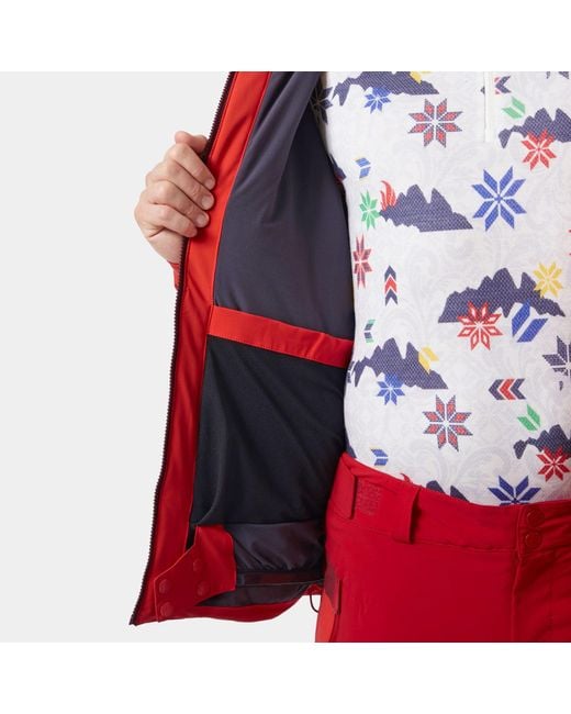 Helly Hansen Red Kvitfjell Race Insulated Ski Jacket for men