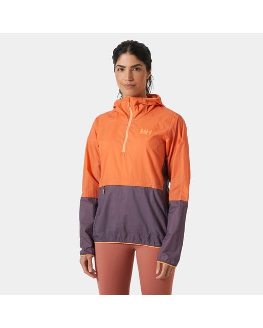 Roam Wind Anorak Mujer Helly Hansen de color Red