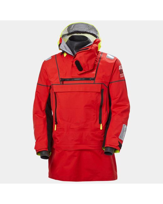 Helly Hansen Red Aegir Ocean Modular Sailing Smock Top for men
