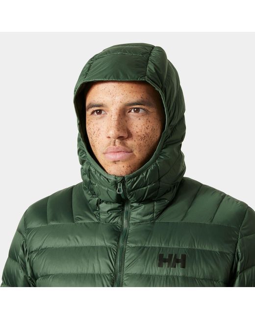 Helly Hansen Green Verglas Hooded Down Jacket 2.0 for men