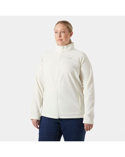 Helly Hansen White Daybreaker Fleece Jacket Plus