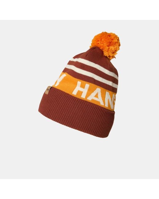 Helly Hansen Orange Ridgeline Retro Ski Beanie Std