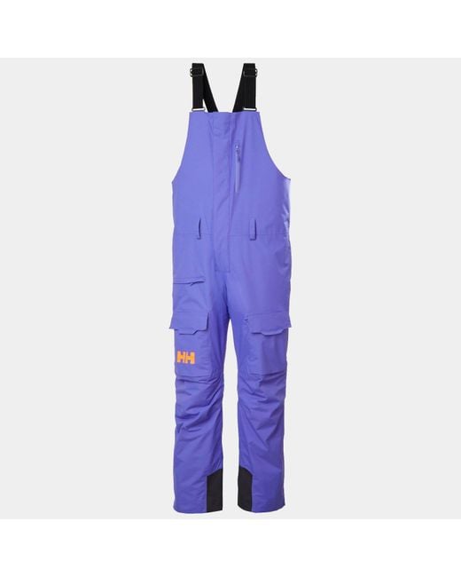 Helly Hansen Blue Sogn Bib Cargo Ski Trousers for men