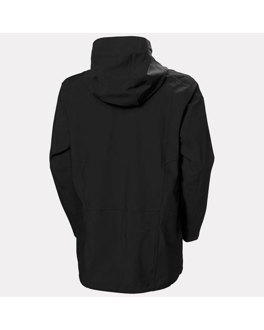 Alpha Long Shell Jacket Hombre Helly Hansen de hombre de color Black