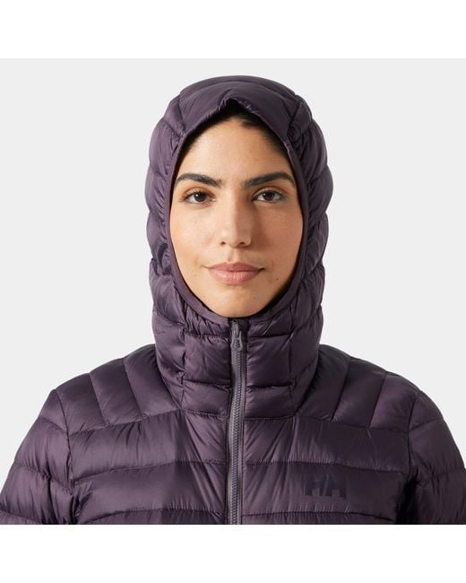 Helly Hansen Purple Verglas Down Hybrid Hooded Jacket 2.0