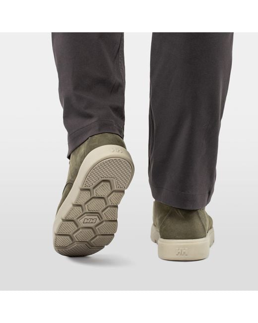 Helly Hansen Green Pinehurst Leather Sneaker Boots for men