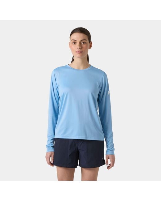 Helly Hansen Blue Tech Crew Long Sleeve 2.0