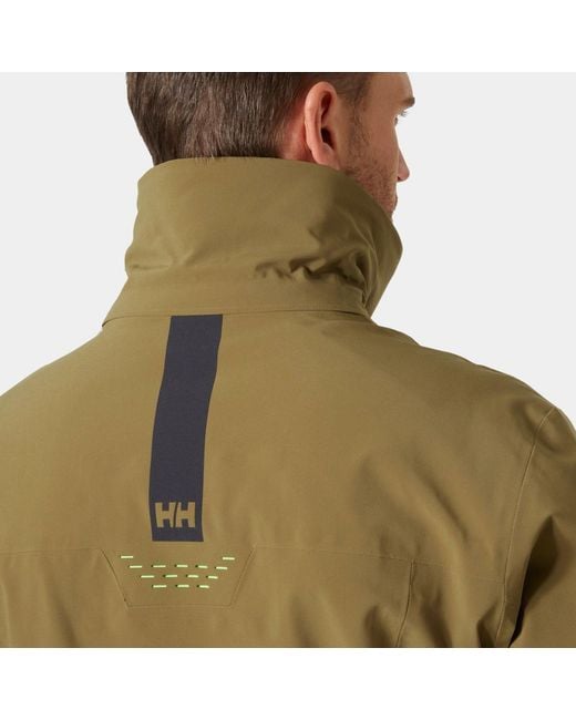 Helly Hansen Green Alpha Lifaloft Lightweight Ski Jacket for men