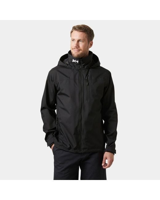 Helly Hansen Black Crew Hooded Jacket 2.0 for men