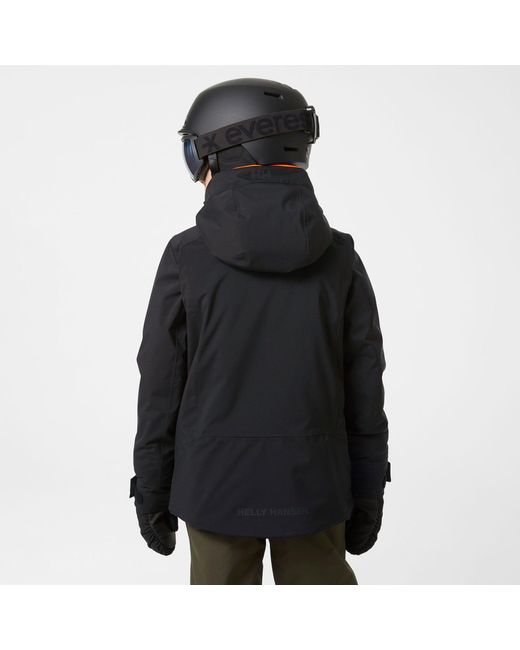 Juniors' Alpha Giacca Da Sci Nero di Helly Hansen in Black