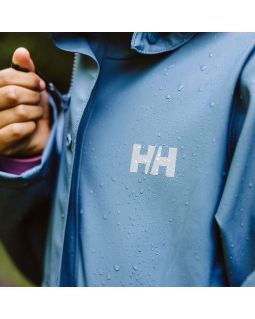 Helly Hansen Blue Junior's Moss Classic Helox Rain Jacket