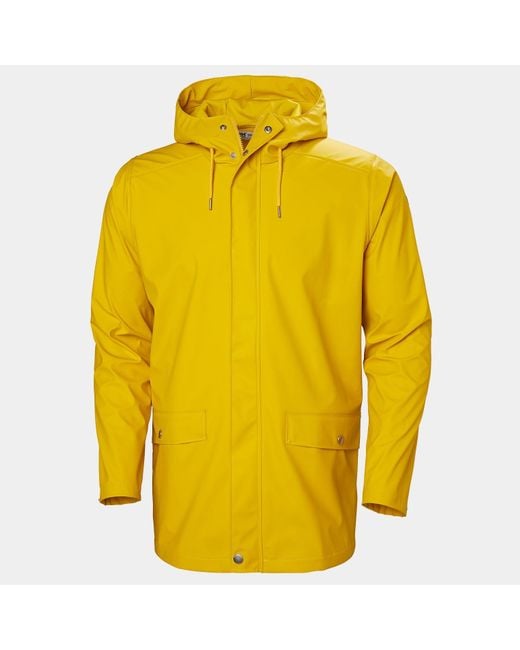 Helly Hansen Yellow Moss Rain Coat for men