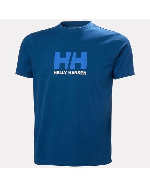 Helly Hansen Blue Logo T-Shirt 3.0 for men