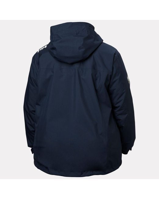 Helly Hansen Blue Hooded Crew Midlayer Plus Jacket 2.0