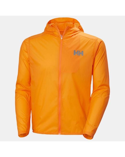 Helly Hansen Orange Trail Windbreaker Jacket for men