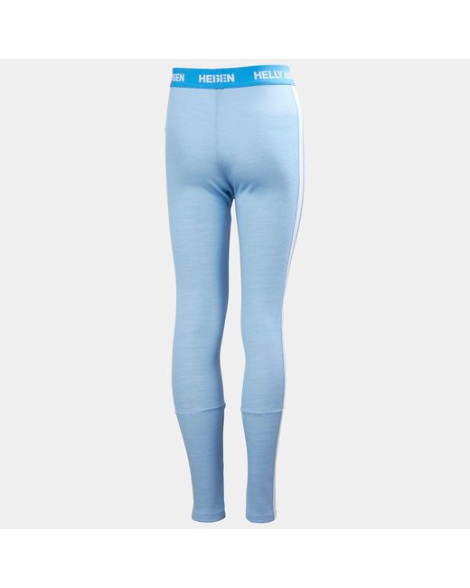 Juniors' Graphic Lifa Merino Base Layer Set Blu di Helly Hansen in Blue