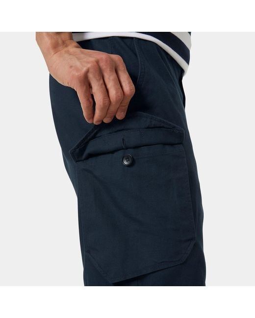Helly Hansen Blue Dock Cargo Shorts for men