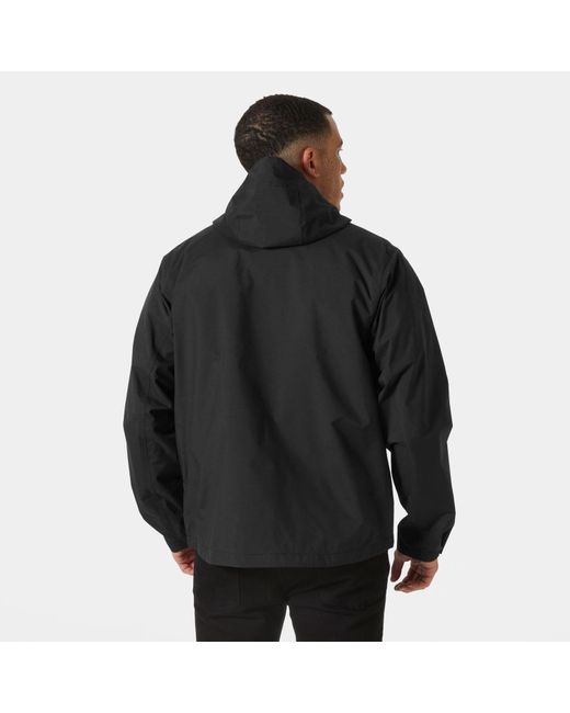 Helly Hansen Black Escape Rain Jacket for men