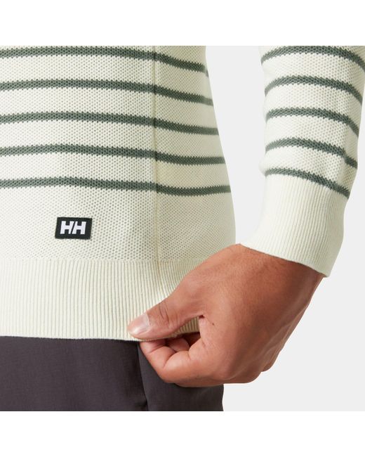 Helly Hansen Gray Skagen Marine Style Cotton-knit Sweater for men