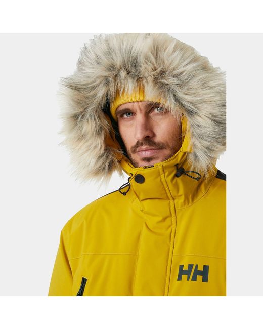 Helly Hansen Yellow Reine Parka Jacket for men