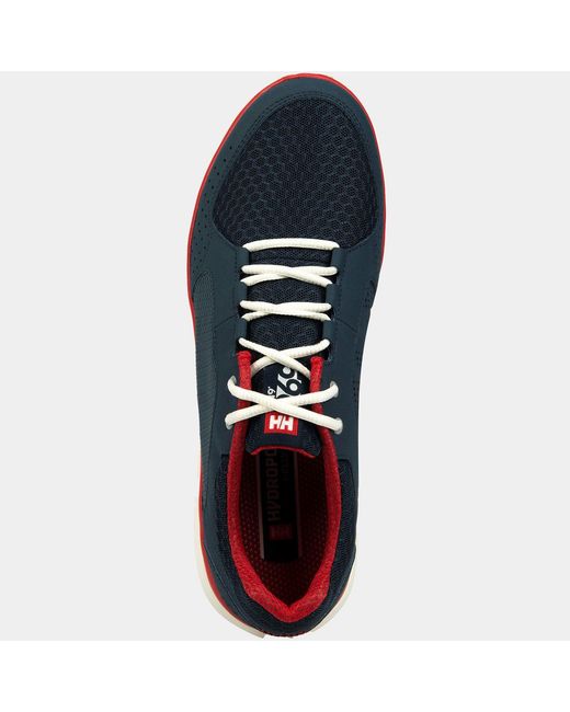 Helly Hansen Blue Ahiga V4 Hydropower Lightweight Deck Sneakers for men