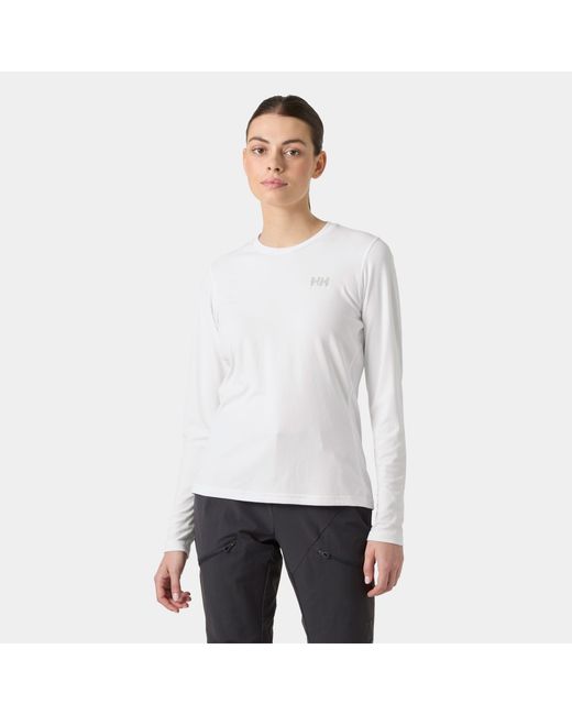 Helly Hansen White Lifa Active Solen Long Sleeve
