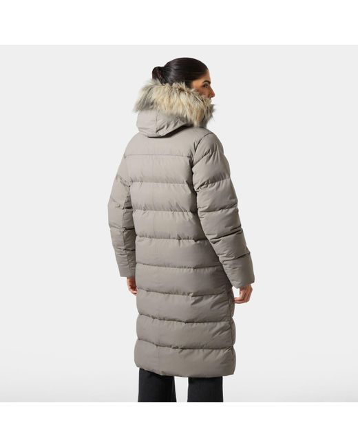 Helly Hansen Gray Aria Long Parka Damen